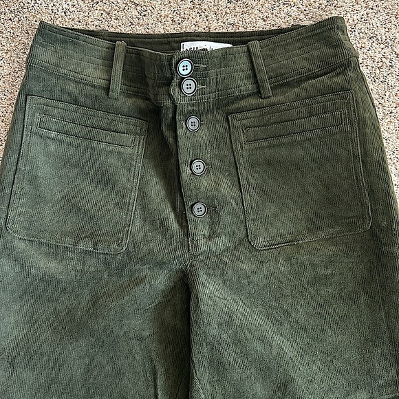Apiece Apart Forest Green Button Front Corduroy Pants **Size 8**🌳🌳 - Picture 5 of 7